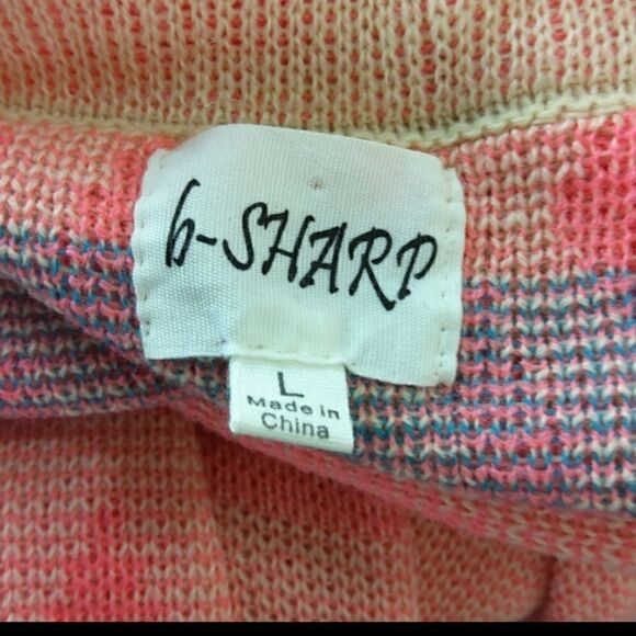 B-Sharp drape front sweater vest with collar - Picture 8 of 9